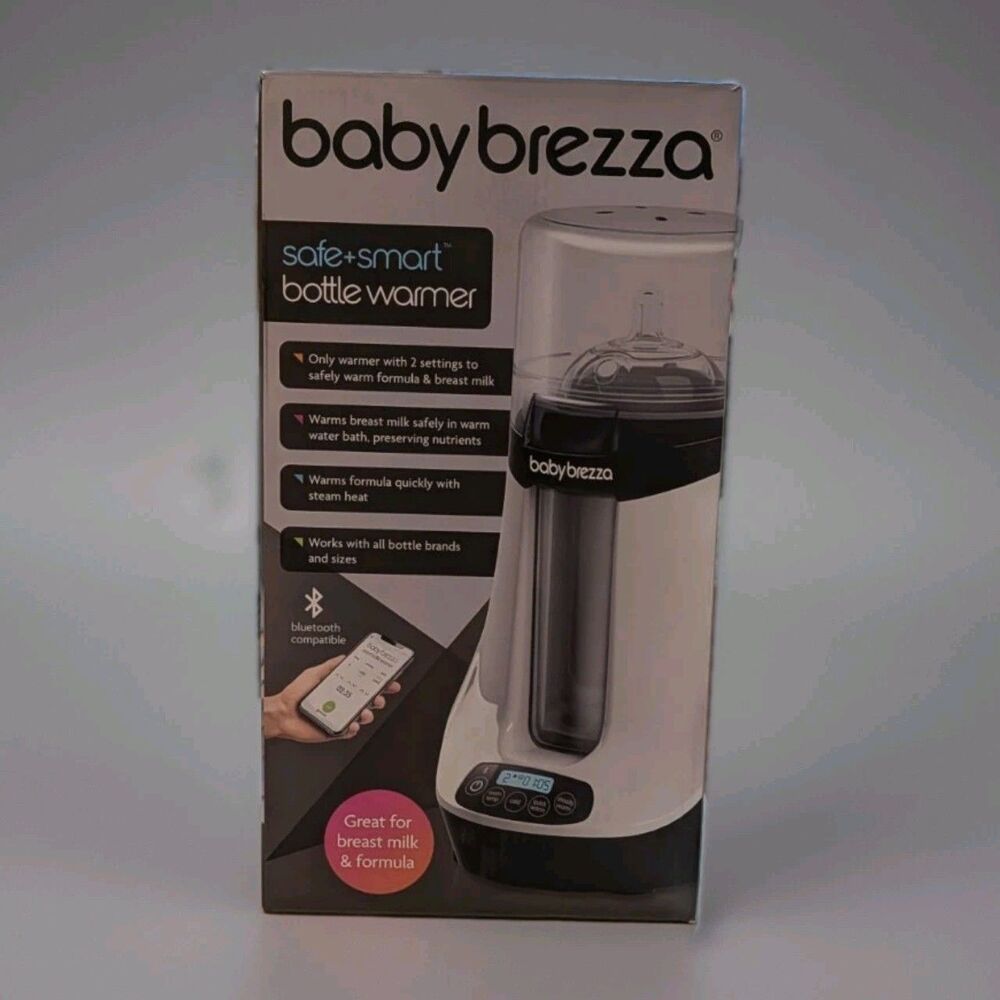 Baby Brezza Safe + Smart Bottle Warmer Bluetooth Electric Breastmilk Formula NOB